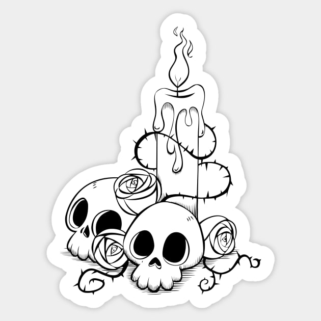 Death Ritual Sticker by CrisArroyo